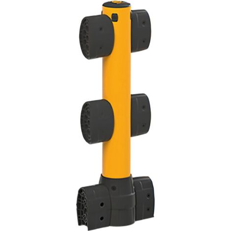 BLACK BULL Garde-corps de protection FLEX+ L-Line avec protection anti-encastrement poteau central (1/5)