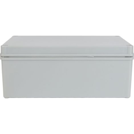 Boîte de jonction électrique avec plaque de montage, en plastique ABS, étanche IP67, grise, pour projets électriques DIY. (1/5)