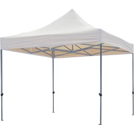 Perel Faltpavillon, wasserdicht, 3 x 3 m, weiß (1/2)
