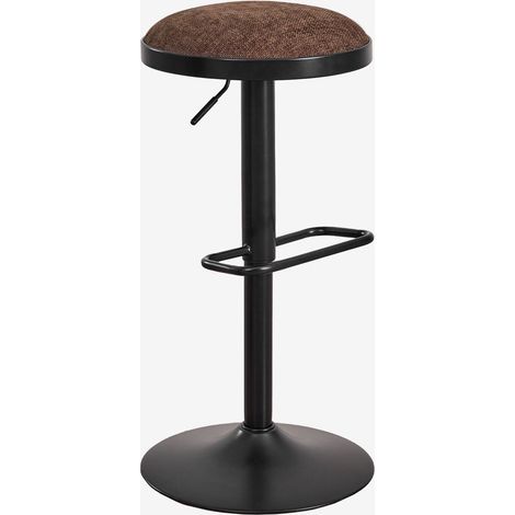 Taburete alto regulable en metal y tela Igarasi SKLUM
