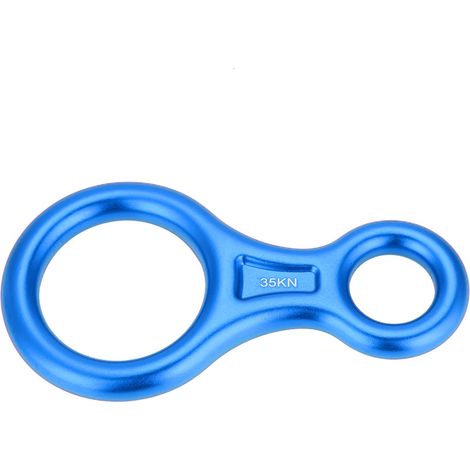 Discensore blu a otto 35KN – Anello di calata per arrampicata e soccorso (1/5)