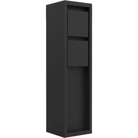 Elektrischer Gartenpfosten 2xSCHUKO IP54 schwarz, Netzanschluss, Lutec 9702201012 (1/5)