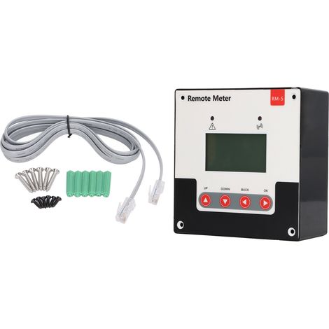 Contrôleur solaire LCD 12V - Module écran affichage en temps réel des données claires (1/5)