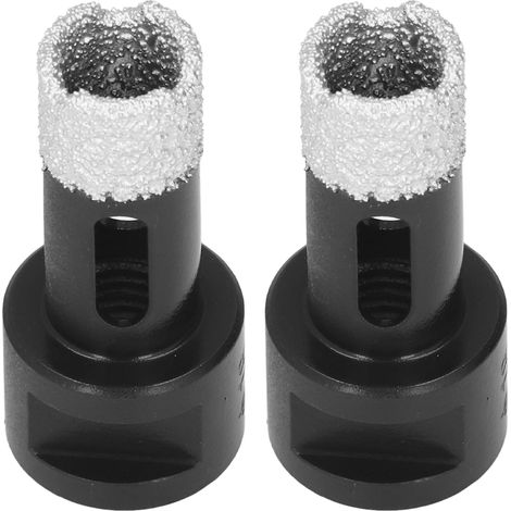 2 Pièces Mèches à Marbre M14 18mm, Perceuse à Pierre Portable pour Granit et Carrelage (1/5)