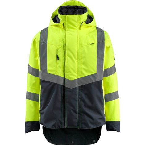 Mascot SAFE SUPREME Warnschutz Hard Shell Jacke Harlow 15501-231 Gr. 2XL hi-vis gelb/schwarzblau (1/5)