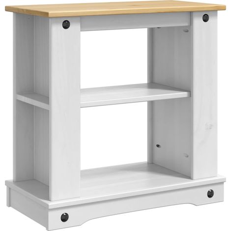 Aquarium Stand CORONA White and Brown 60 x 30 x 60 cm 150 kg vidaXL