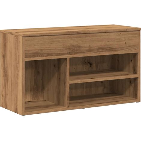 Meuble à chaussures，Banc à chaussures chêne artisanal 80x30x45 cm bois d'ingénierie CFW6854977 (1/5)