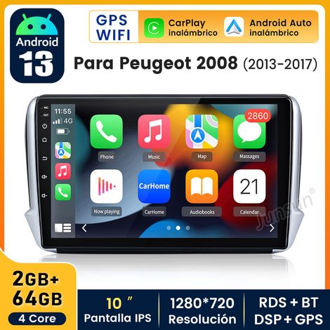 10 pouces Carplay Autoradio pour Peugeot 2008 2012-2017 Android 2+64GB JUNSUN (1/5)