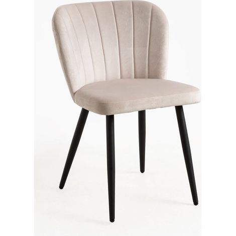 Sillas Comedor - Silla Luk Terciopelo - Beige