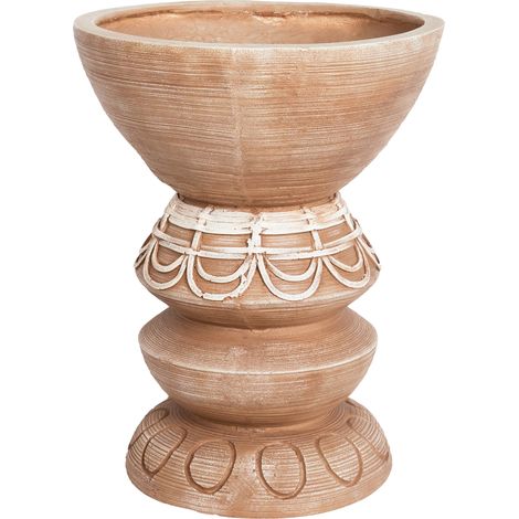 Maceta de magnesio boho macetero interior exterior marrón claro Disporum (1/5)