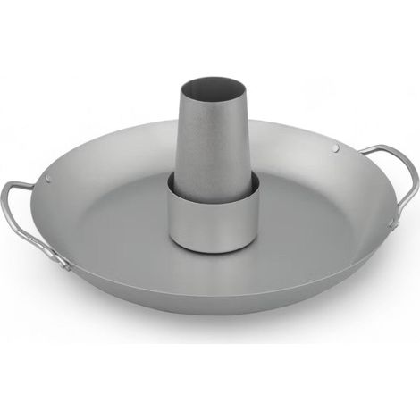 Padella supporto per pollo barbecue compatibile griglia ghisa modular tutti tipi condimento spezie sistema pollo cilindro (1/4)