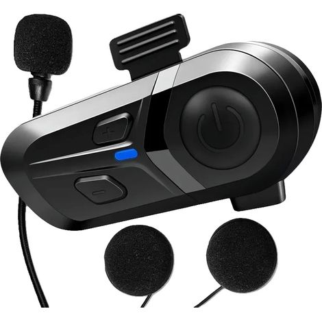 Casque Bluetooth pour casque, Design étanche, Communication mains libres, Micro dur (1/5)