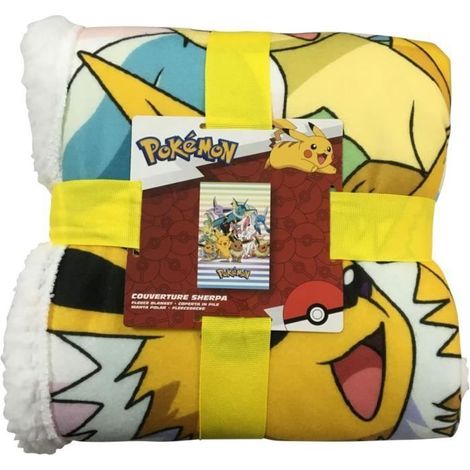 Sherpa-Decke - POKEMON - Evolitionen - 100 x 150 cm