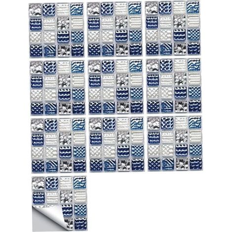 10pièces Autocollants De Carrelage Muraux Auto-adhésifs Imperméables Décoratifs Pour Cuisine Et Salle De Bains Style Marbre,15×15cm (1/5)