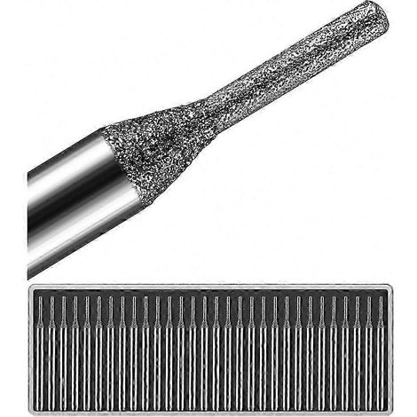 30 forets diamantés à tige de 1 mm pour outils rotatifs, travail du verre et de la pierre (1/5)