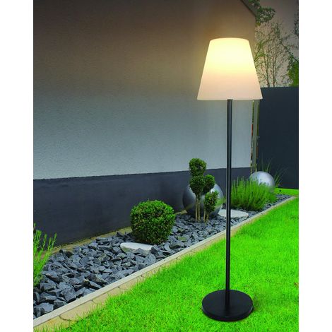 Velamp Lampada da Terra LED a Ricarica Solare. Alt: 150cm, per Esterni IP66. con Telecomando: Scelta tra Bianco e 7 Colori. Wireless. per Giardino, terrazzo (1/4)