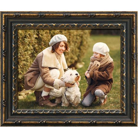 Cadre Photo Vintage 15x20 cm, Cadre Ornemental Doré de Style Victorien pour Photos, Affiches et Œuvres d’Art, Décoration Murale pour Maison et Bureau (1/5)