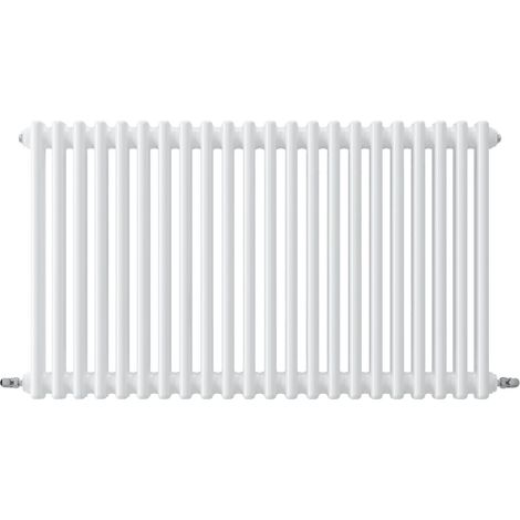 Acezanble Horizontal Traditional Cast Iron Style Radiator 600x1010mm 3 Column White