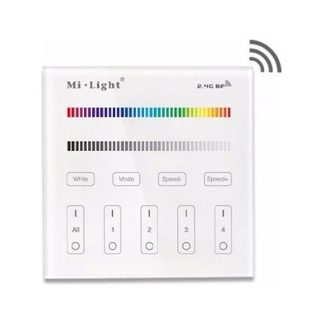 Drahtlose Wandsteuerung RGB+W 4Zonen RF 2,4Ghz