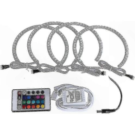 RGB-Halo-Ringe kompatibel mit Angel Eyes Scheinwerferzubehör für BMW E36, E38, E39, E46, 3er, 5er und 7er. (1/4)