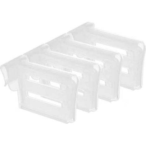 Lntyq 4 Pièces Séparateurs de Réfrigérateur en Plastique,Répartiteurs d'Espace de Réfrigérateur,Espace Répartiteur Réglable Snap-on,Répartiteurs d'Espace pour Réfrigérateur,Organiseur de Rangement pou (1/3)