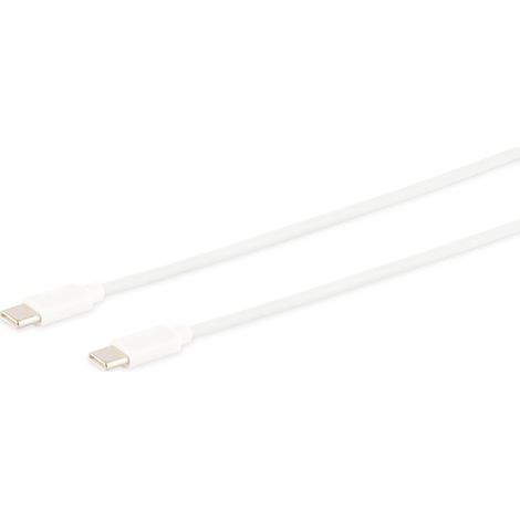 Câble de recharge USB-C S-IMPULS, 2.0, ABS, blanc, 1,5 m
