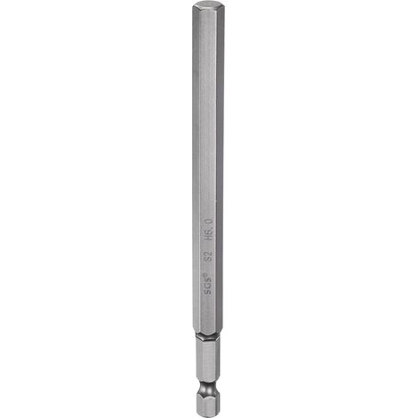 Embout de Tournevis Hexagonal 8mm Métrique Pointe Plate 1/4" Tige Hexagonale 150mm (6") Longue Magnétique Embouts de Tournevis à Douille Hexagonale (1/5)