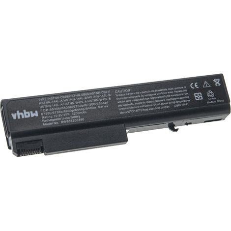 vhbw Akku kompatibel mit HP ProBook 6545, 6550b, 6540, 6440, 6555b, 6545b, 6535b, 6530b, 6540b, 6500b, 6440b Notebook (5200 mAh, 10,8 V, Li-Ion) (1/3)