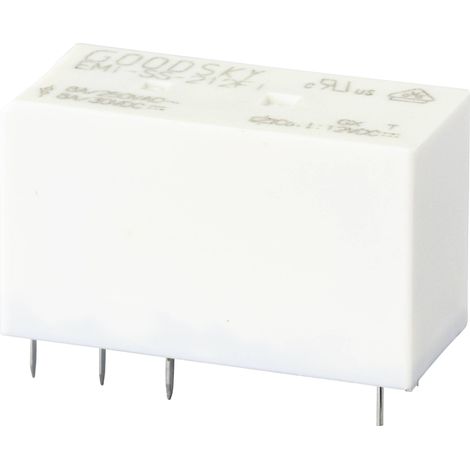 GOODSKY EMI-SS-212FI RELAIS POUR CIRCUITS IMPRIMÉS 12 V/DC 8 A 2 INVERSEURS (RT) 1 PC(S) TUBE (1/2)