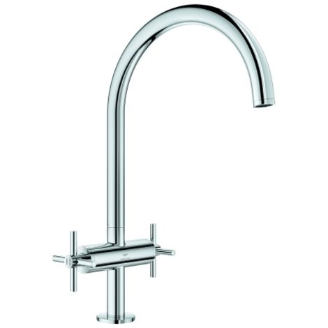 Grohe Atrio Batteria monoforo per lavello Taglia L Cromo, 30609000 (1/4)