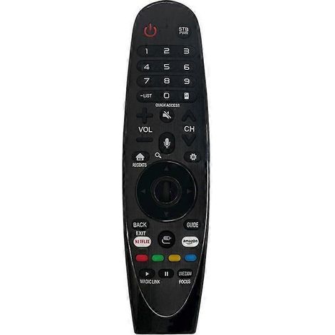 AN-MR650A Télécommande ergonomique portable compatible avec les téléviseurs LG (sans fonction USB ni souris)