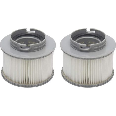 Spa-Filter, Ersatzfilterkartuschen für MSpa-Whirlpools, Poolfilterkartuschen, für sauberes und frisches Wasser (2 Stück, grau) (1/4)