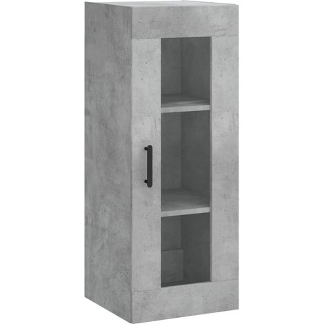 Maison Exclusive - Armario de pared gris hormigón 34,5x34x90 cm (1/5)