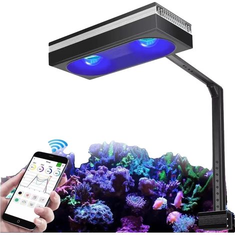 Lámpara para acuario, espectro completo, de bajo consumo, RL180 con kit de brazo, enchufe EU-b. (1/2)