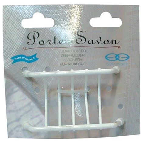 GODONNIER - Porte savon grille fil plast.blc 72001