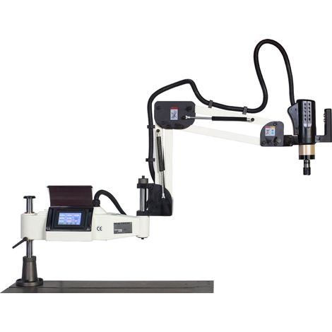 Bras de taraudage électrique M3 à M16 écran tactile PLC servo 0,6 kW 230V portée effective 1500 mm avec 8 douilles dia. 19 MW-Tech ETA1615 (1/5)