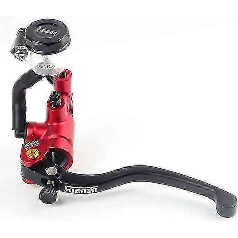 17,5 rcs Pompe de frein et d'embrayage Maître-cylindre Levier de guidon de moto Embrayage hydraulique Moteur de course pour 22 mm Honda Yamaha Suzuki (Rouge gauche) (1/5)