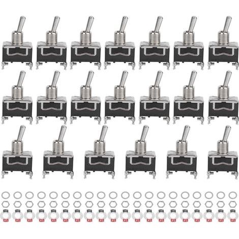 20 Stück BERM LED-Licht-Wippschalter Ein/Aus 2 Geschwindigkeiten 2 Pins 15A 250VAC BEM1021 (1/5)