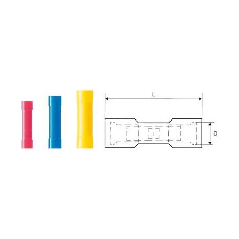Prolongateur Weidmüller 9200500000 LIB 2,5B25 VF 1.5 mm² 2.5 mm² entièrement isolé bleu 100 pc(s) (1/2)