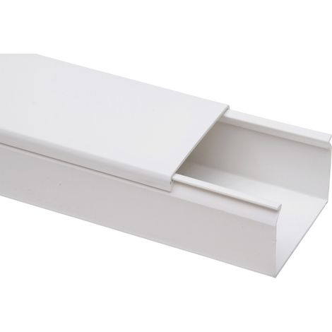 Kopp Kabelkanal 2 m, 60 x 40 mm, weiss Installationskanal Kabelleiste Elektro