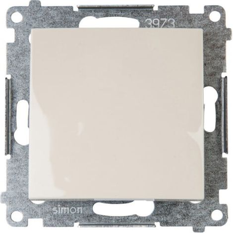 Interruptor monopolar Simon 54, conexi贸n r谩pida, color crema DW1.01/41