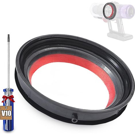 Anneau d'étanchéité fixe du bac à poussière pour aspirateur Dyson V10, Pièces Détachées pour Dyson V10,Wide Joint d'étanchéité pour Dyson V10 SV12– OUYLAF