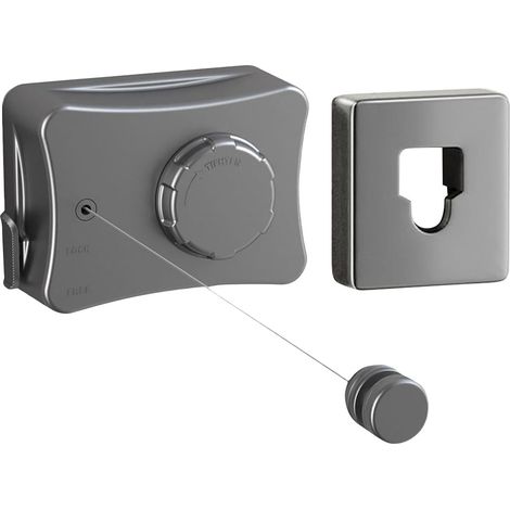 Étendoir à linge rétractable, en acier inoxydable, pour une utilisation intérieure et extérieure, 5,1 m, réglable et invisible (gris clair)