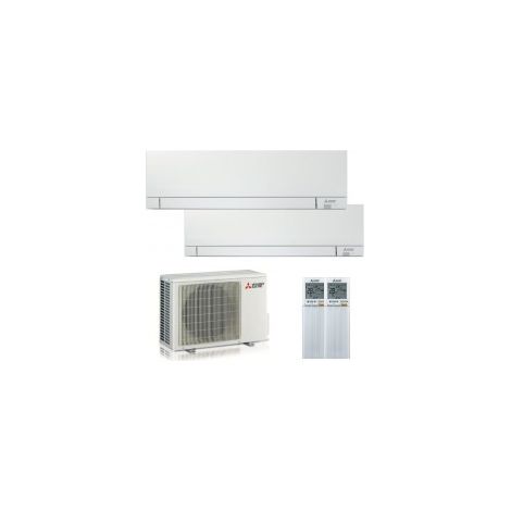 Mitsubishi Electric – Climatiseur split inverter WiFi 9000/18000 BTU – Classe énergétique A++ – Extrêmement silencieux – Pompe à chaleur multi split