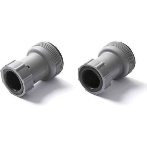 Adaptador de manguera para piscina de 38 mm a 32 mm, plástico ABS resistente – Ideal para conectar bomba y filtro en piscinas de jardín (1/4)