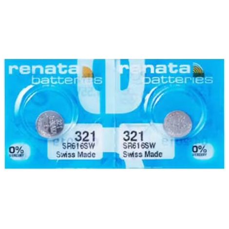 Pile montre SR616SW 321 RENATA Oxyde argent