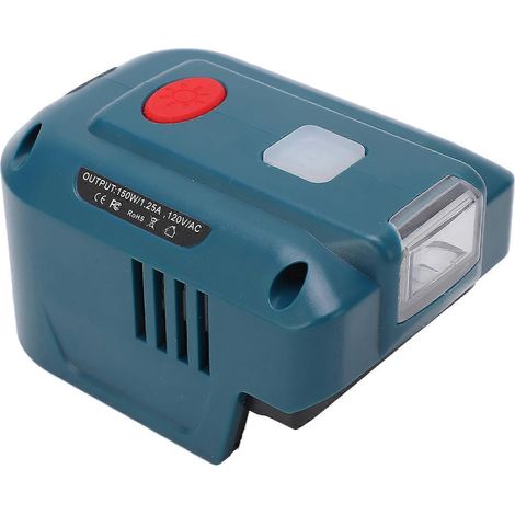 Batterie-Wechselrichter 18 V Gleichstrom auf 120 V Wechselstrom, 150 W, 2 USB-Ausgänge für Outdoor-Camping-Elektrowerkzeuge