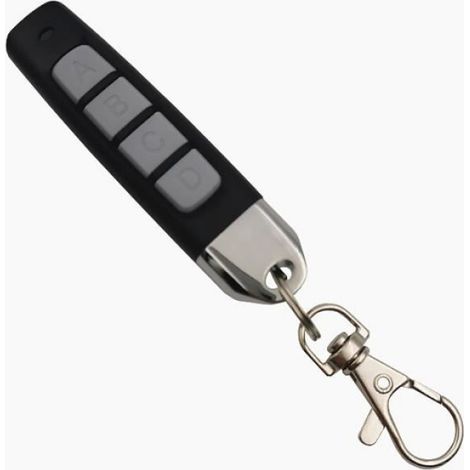 Télécommande universelle pour porte de garage - 433 MHz - Copie face à face - Gris