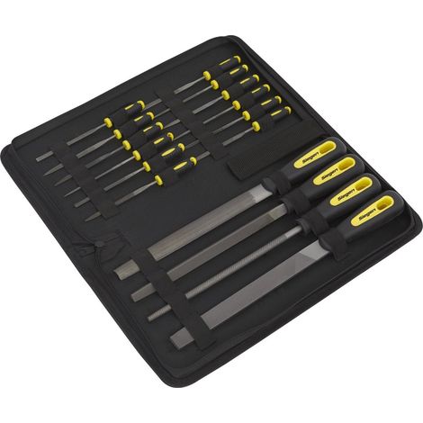 Siegen by Sealey S05781 Engineer's &amp Needle File Set 16 Pc With Carry Case (1/4)