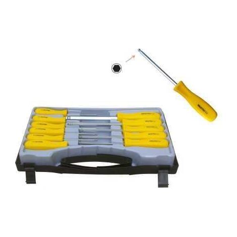 Set cacciaviti/giraviti di precisione esagonali/sferici/Ball Point 11 pezzi cromo vanadio